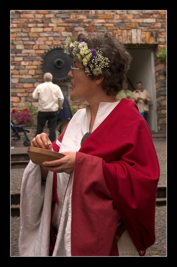 Rittertafel in R�desheim/Blumenfrau...