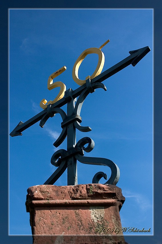 50er Breitengrad auf Schlo� Johannisberg